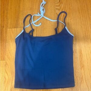 PacSun Navy and Light Blue Camisole
